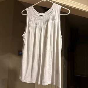 Simply Vera Vera Wang White Sleeveless Tank Top